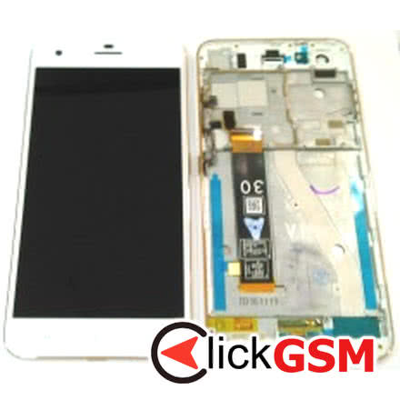 Display cu TouchScreen, Rama Alb HTC Desire 10 Pro 19d1