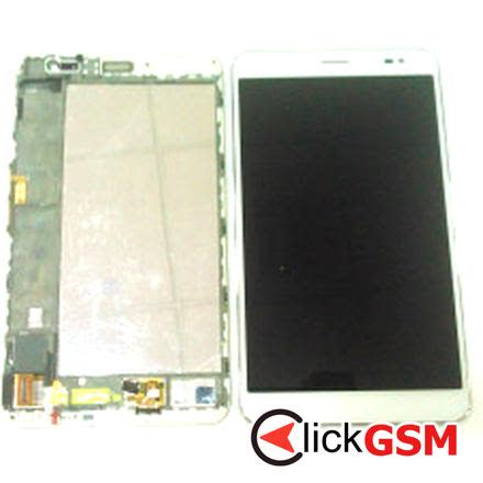 Display cu TouchScreen, Rama Alb Huawei MediaPad X1 2lbe