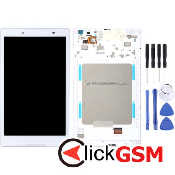 Display cu TouchScreen, Rama White Lenovo Tab 2 A8 2414