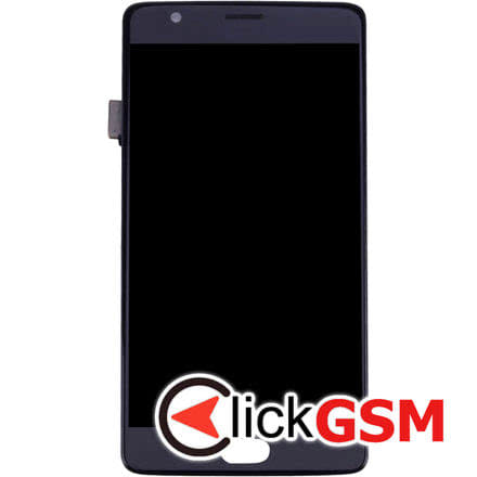 Display cu TouchScreen, Rama Negru OnePlus 3 21xt