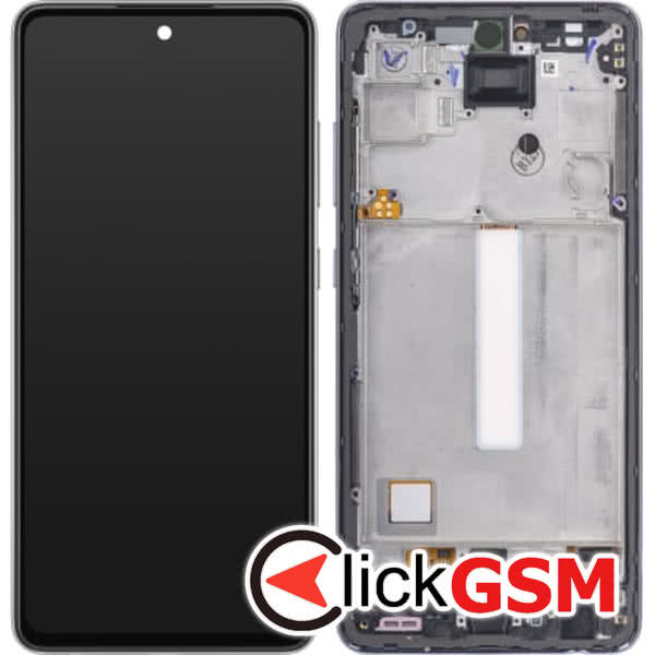 Display cu TouchScreen, Rama Argintiu Samsung Galaxy A52 29e4