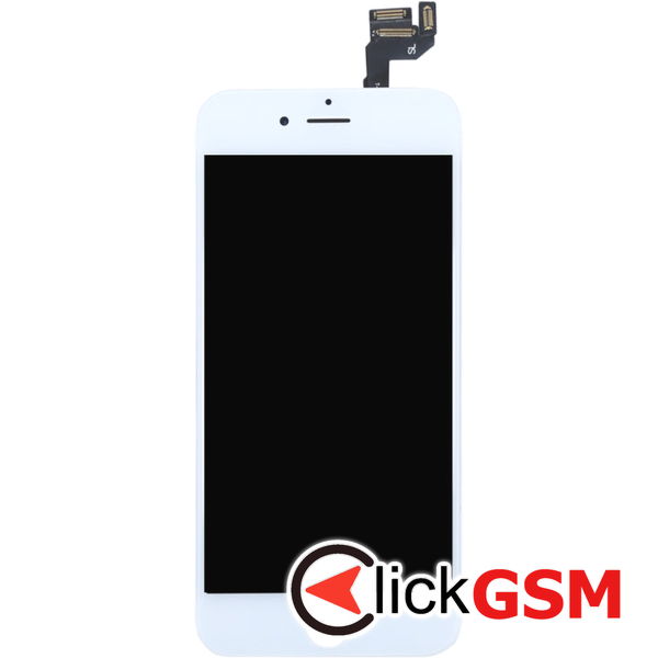 Piesa Display Cu Touchscreen Rama Si Camera Fata White Apple Iphone 6s 4fl2