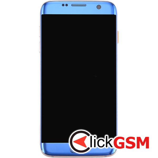 Piesa Display Cu Touchscreen Rama Si Modul Incarcare Blue Samsung Galaxy S7 Edge 4en1