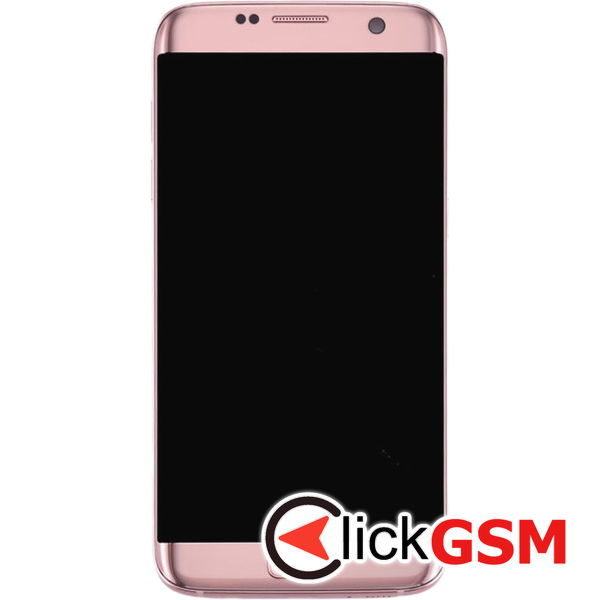 Piesa Display Cu Touchscreen Rama Si Modul Incarcare Pink Samsung Galaxy S7 Edge 4ej3