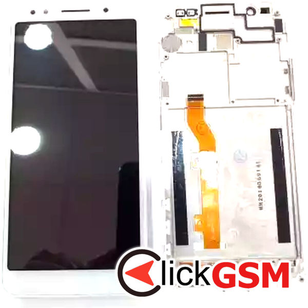 Piesa Piesa Display Cu Touchscreen Si Rama Alb Alcatel 1x 2mu7