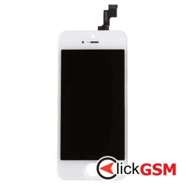 Piesa Piesa Display Cu Touchscreen Si Rama Alb Apple Iphone 5s 2w8q