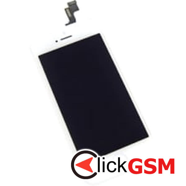 Piesa Display Cu Touchscreen Si Rama Alb Apple Iphone 5s F8b