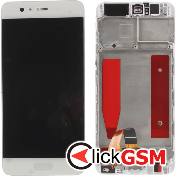 Piesa Display Cu Touchscreen Si Rama Alb Huawei P10 4rwt