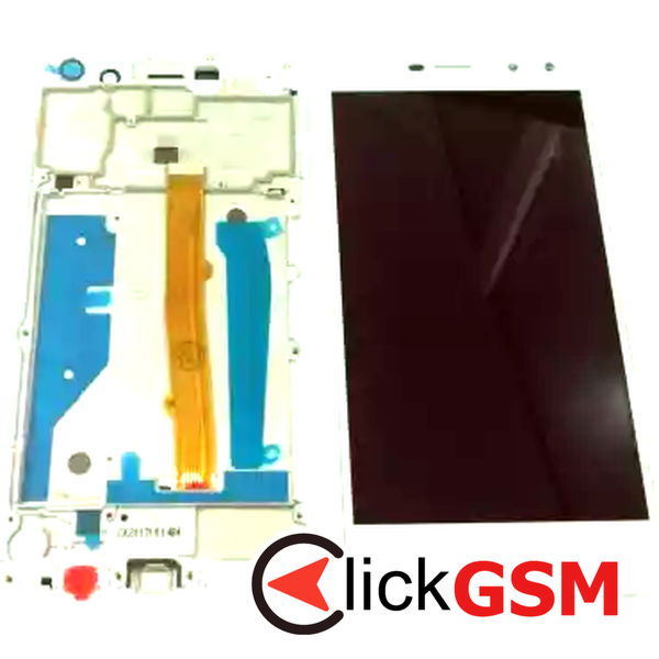 Piesa Display Cu Touchscreen Si Rama Alb Huawei Y6 2017 84j