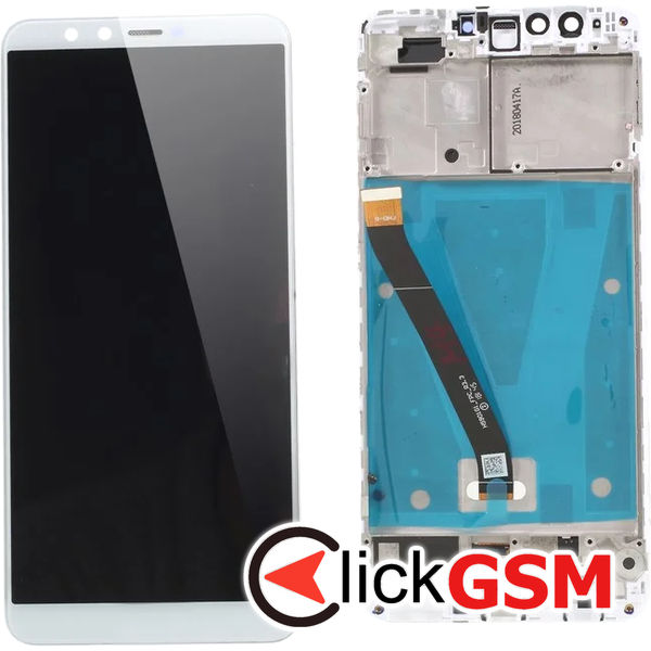 Piesa Piesa Display Cu Touchscreen Si Rama Alb Huawei Y9 2018 4sf3