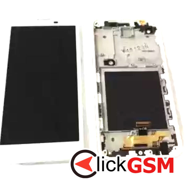 Piesa Display Cu Touchscreen Si Rama Alb Lg X Screen 20ub