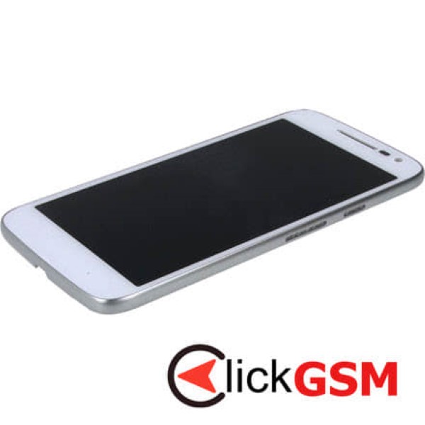 Piesa Display Cu Touchscreen Si Rama Alb Motorola Moto G4 Play 1b97