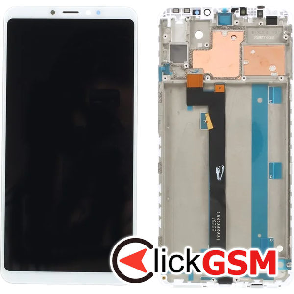 Piesa Piesa Display Cu Touchscreen Si Rama Alb Xiaomi Mi Max 3 4wm0