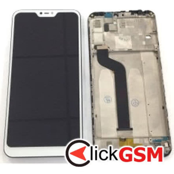 Piesa Display Cu Touchscreen Si Rama Alb Xiaomi Redmi 6 Pro 39lv