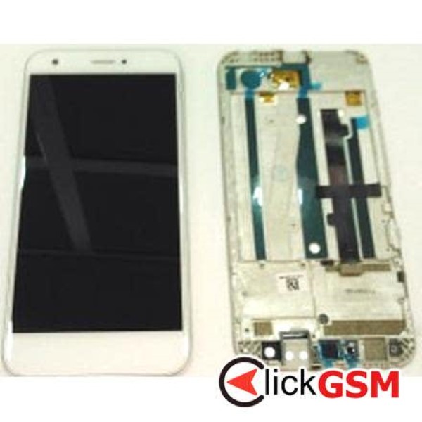 Piesa Piesa Display Cu Touchscreen Si Rama Alb Zte Blade A512 2mou