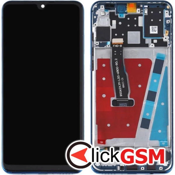 Piesa Display Cu Touchscreen Si Rama Albastru Huawei P30 Lite 4s1t