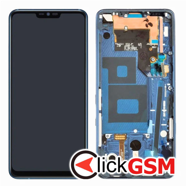 Piesa Display Cu Touchscreen Si Rama Albastru Lg G7 Thinq 4st9