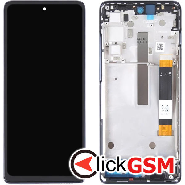 Piesa Display Cu Touchscreen Si Rama Albastru Motorola Moto G200 5g 4t2p