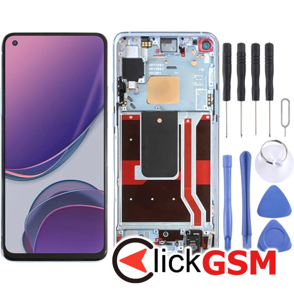 Piesa Piesa Display Cu Touchscreen Si Rama Albastru Oneplus 8t 21wp