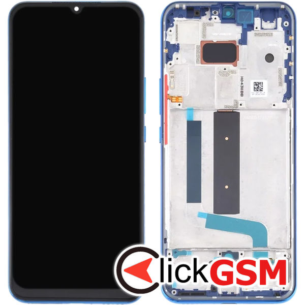 Piesa Display Cu Touchscreen Si Rama Albastru Xiaomi Mi 10 Lite 4xx7