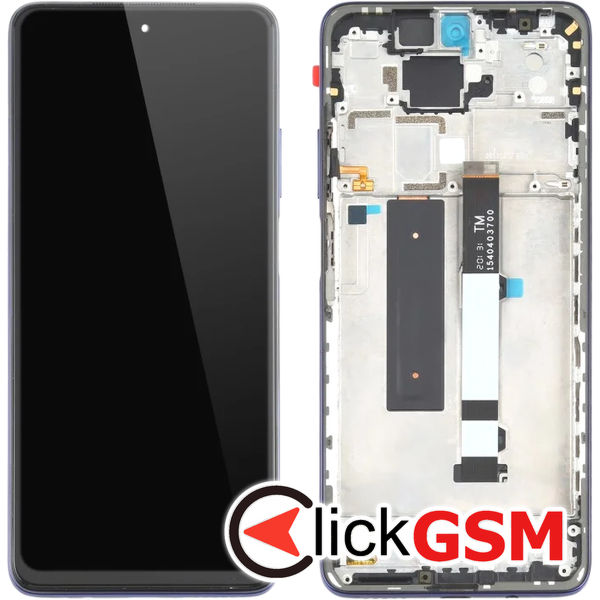 Piesa Display Cu Touchscreen Si Rama Albastru Xiaomi Redmi Note 9 Pro 4xle