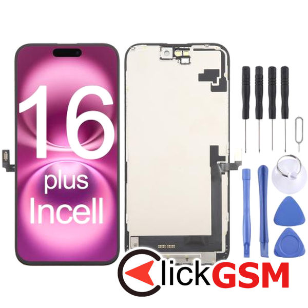 Piesa Piesa Display Cu Touchscreen Si Rama Apple Iphone 16 Plus 49us