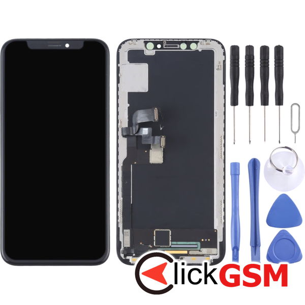 Piesa Display Cu Touchscreen Si Rama Apple Iphone X 4ftx