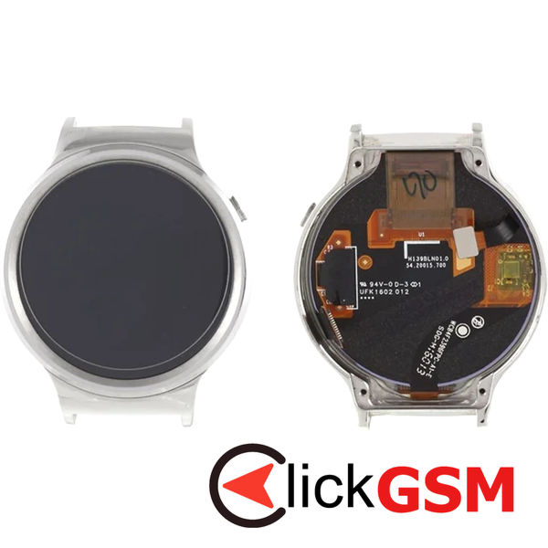 Piesa Piesa Display Cu Touchscreen Si Rama Argintiu Huawei Watch 4qli