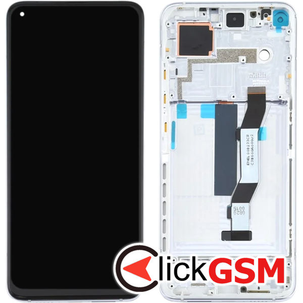 Piesa Display Cu Touchscreen Si Rama Argintiu Xiaomi Mi 10t 4w83