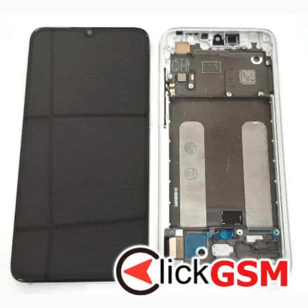 Piesa Display Cu Touchscreen Si Rama Argintiu Xiaomi Mi 9 Lite 38i4