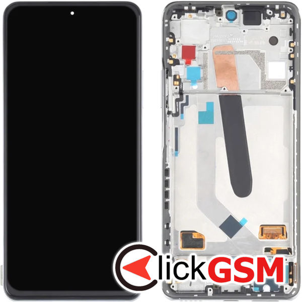 Piesa Display Cu Touchscreen Si Rama Argintiu Xiaomi Poco F3 4wms