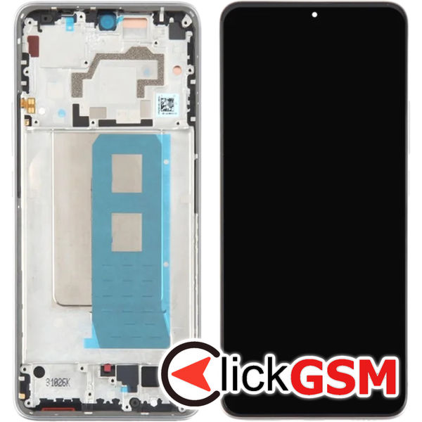 Piesa Display Cu Touchscreen Si Rama Argintiu Xiaomi Redmi K60 5g 4x5r