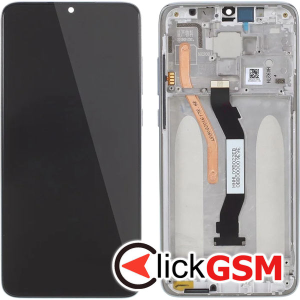 Piesa Display Cu Touchscreen Si Rama Argintiu Xiaomi Redmi Note 8 Pro 4xk0