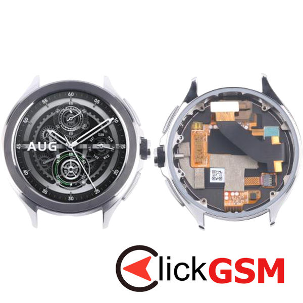 Piesa Display Cu Touchscreen Si Rama Argintiu Xiaomi Watch 2 Pro 4p96