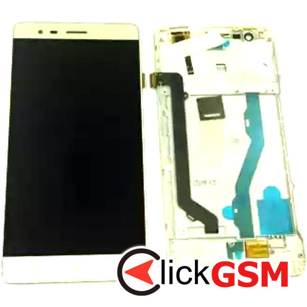 Piesa Piesa Display Cu Touchscreen Si Rama Auriu Lenovo K5 Note 1q58