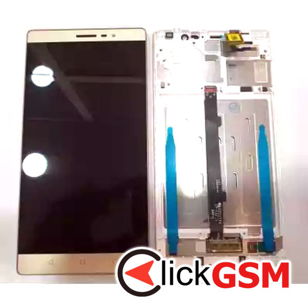 Piesa Display Cu Touchscreen Si Rama Auriu Lenovo Phab 2 Bkw