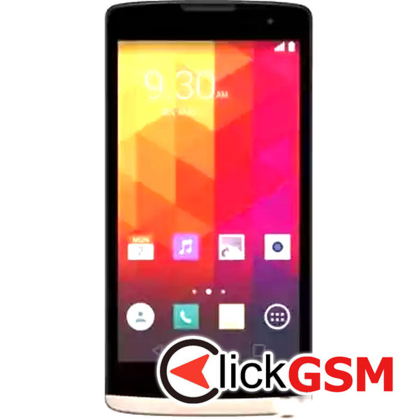 Piesa Display Cu Touchscreen Si Rama Auriu Lg Leon 2ey5