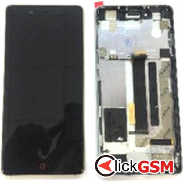 Piesa Display Cu Touchscreen Si Rama Auriu Nubia Z11 2n79