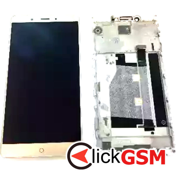 Piesa Piesa Display Cu Touchscreen Si Rama Auriu Nubia Z11 Max 2n88