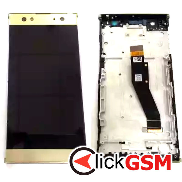 Piesa Piesa Display Cu Touchscreen Si Rama Auriu Sony Xperia Xa2 Ultra 36q3