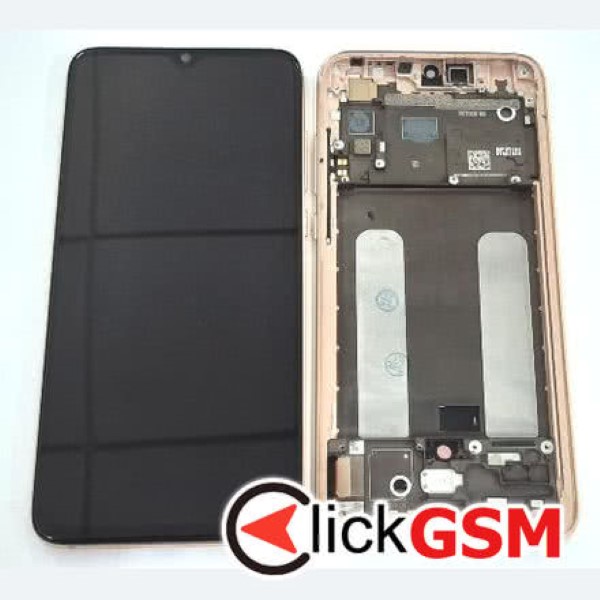 Piesa Display Cu Touchscreen Si Rama Auriu Xiaomi Mi 9 Lite 38i5