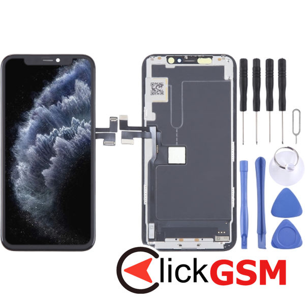 Piesa Display Cu Touchscreen Si Rama Black Apple Iphone 11 Pro 4f6v