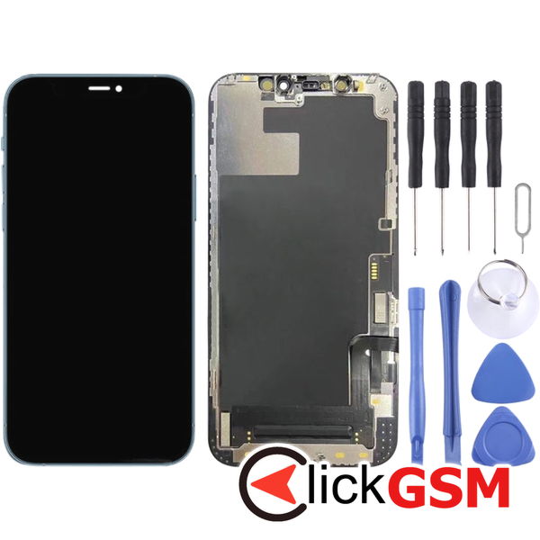 Piesa Display Cu Touchscreen Si Rama Black Apple Iphone 12 Pro Max 4gu7