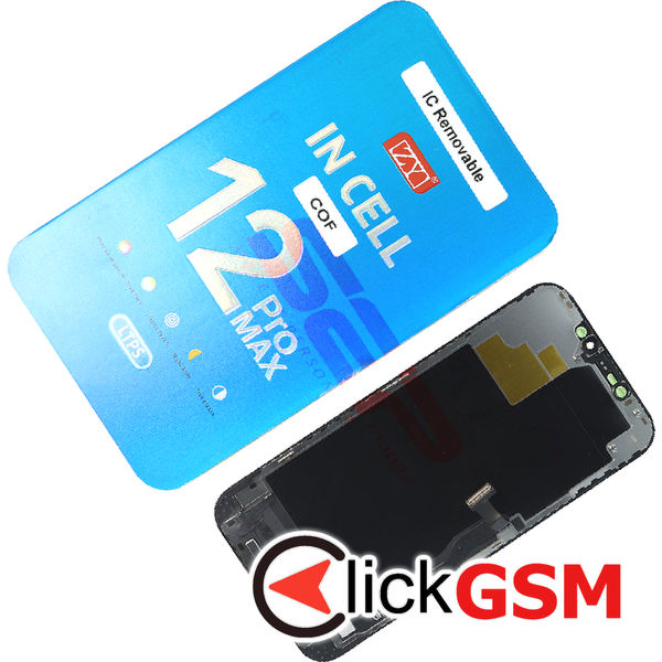 Piesa Display Cu Touchscreen Si Rama Black Apple Iphone 12 Pro Max 4kfc