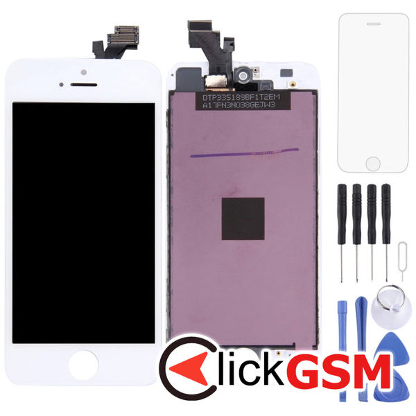 Piesa Display Cu Touchscreen Si Rama Black Apple Iphone 5 4f9s