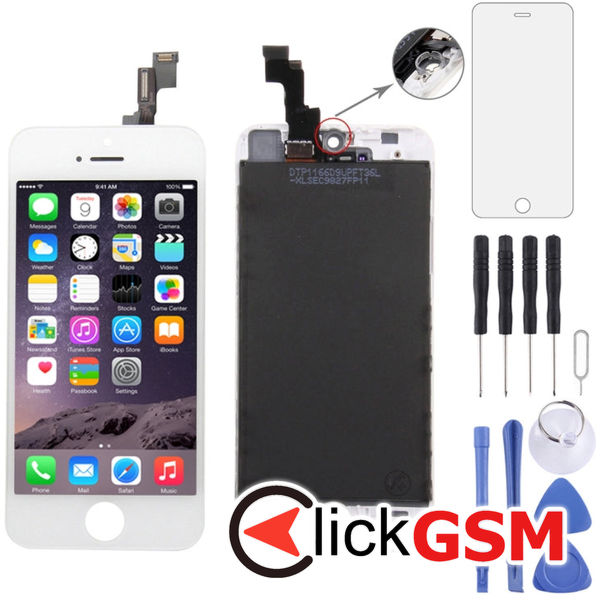 Piesa Display Cu Touchscreen Si Rama Black Apple Iphone 5s 4fba