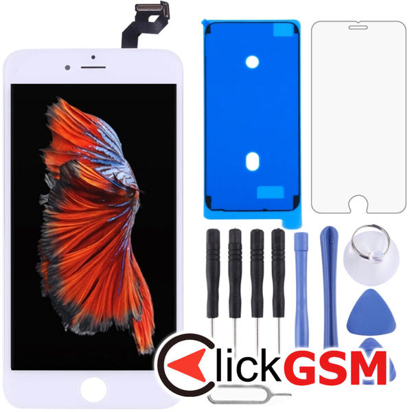 Piesa Display Cu Touchscreen Si Rama Black Apple Iphone 6s Plus 4fj4