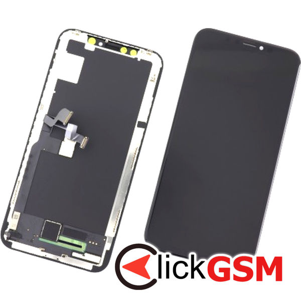 Piesa Display Cu Touchscreen Si Rama Black Apple Iphone X 4md3