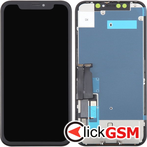 Piesa Display Cu Touchscreen Si Rama Black Apple Iphone Xr 4fpi