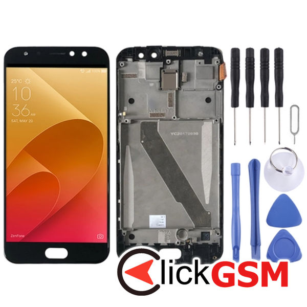 Piesa Piesa Display Cu Touchscreen Si Rama Black Asus Zenfone 4 Selfie Pro 259r